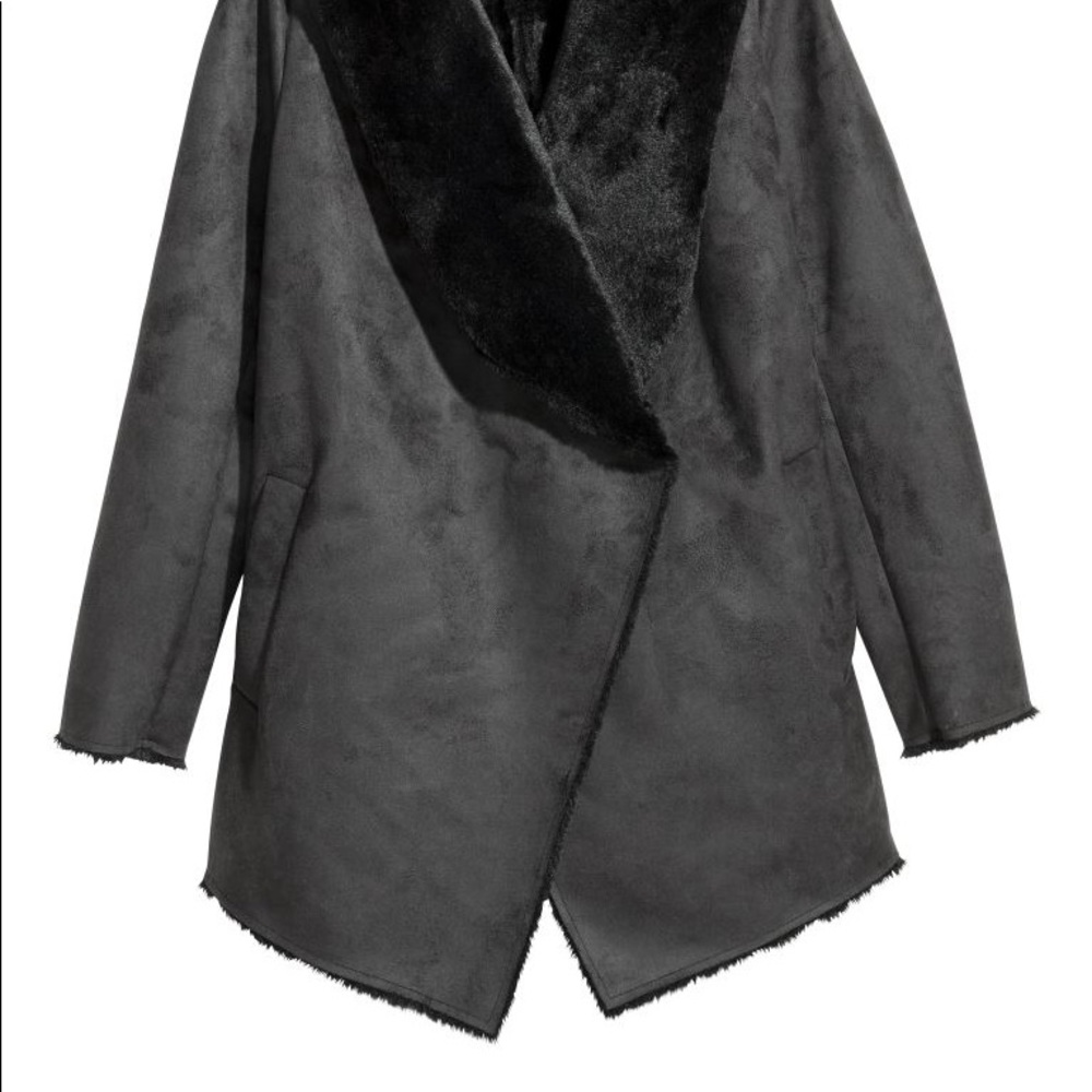 Wool-blend double-breasted coat - Picture 1 of 2